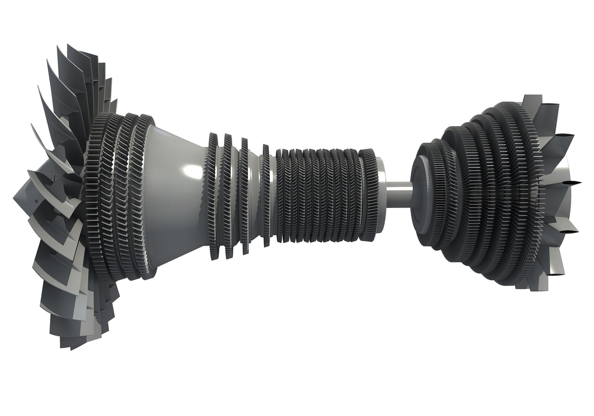 3D Turbines Collection Model