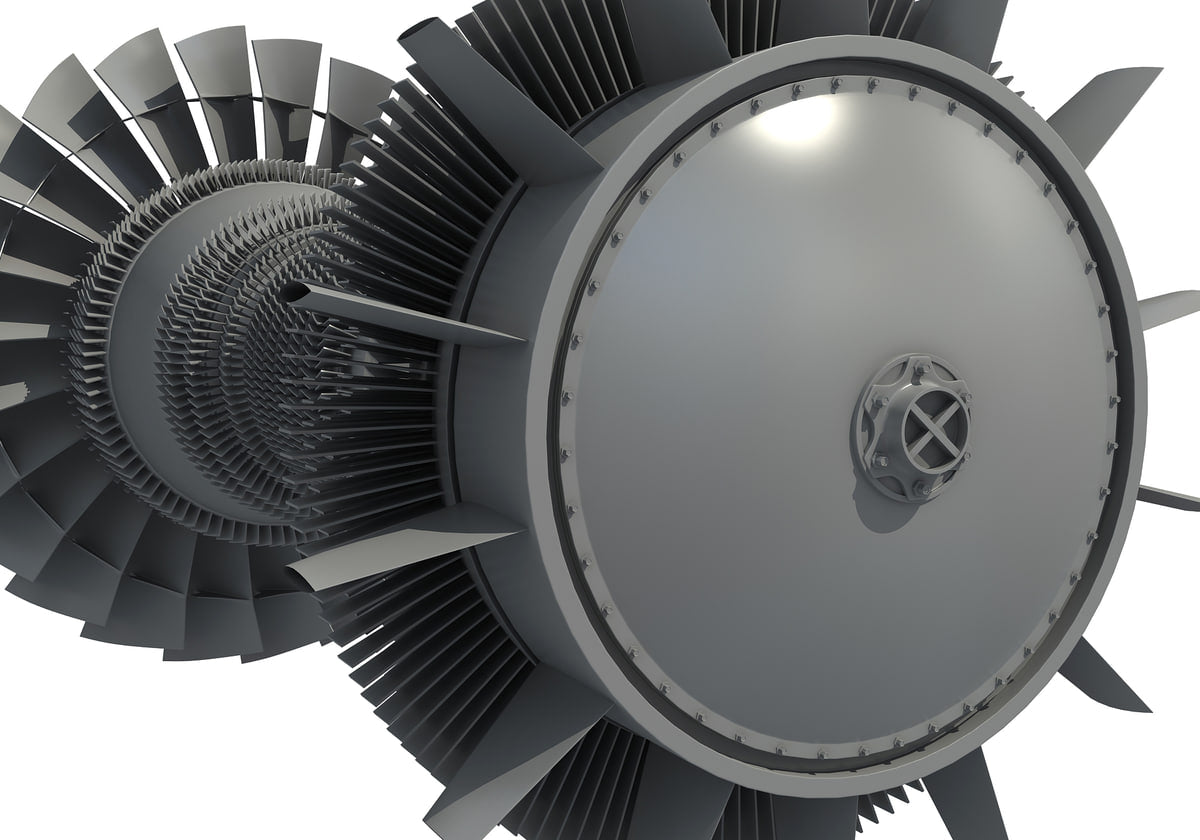 3D Turbines Collection Model