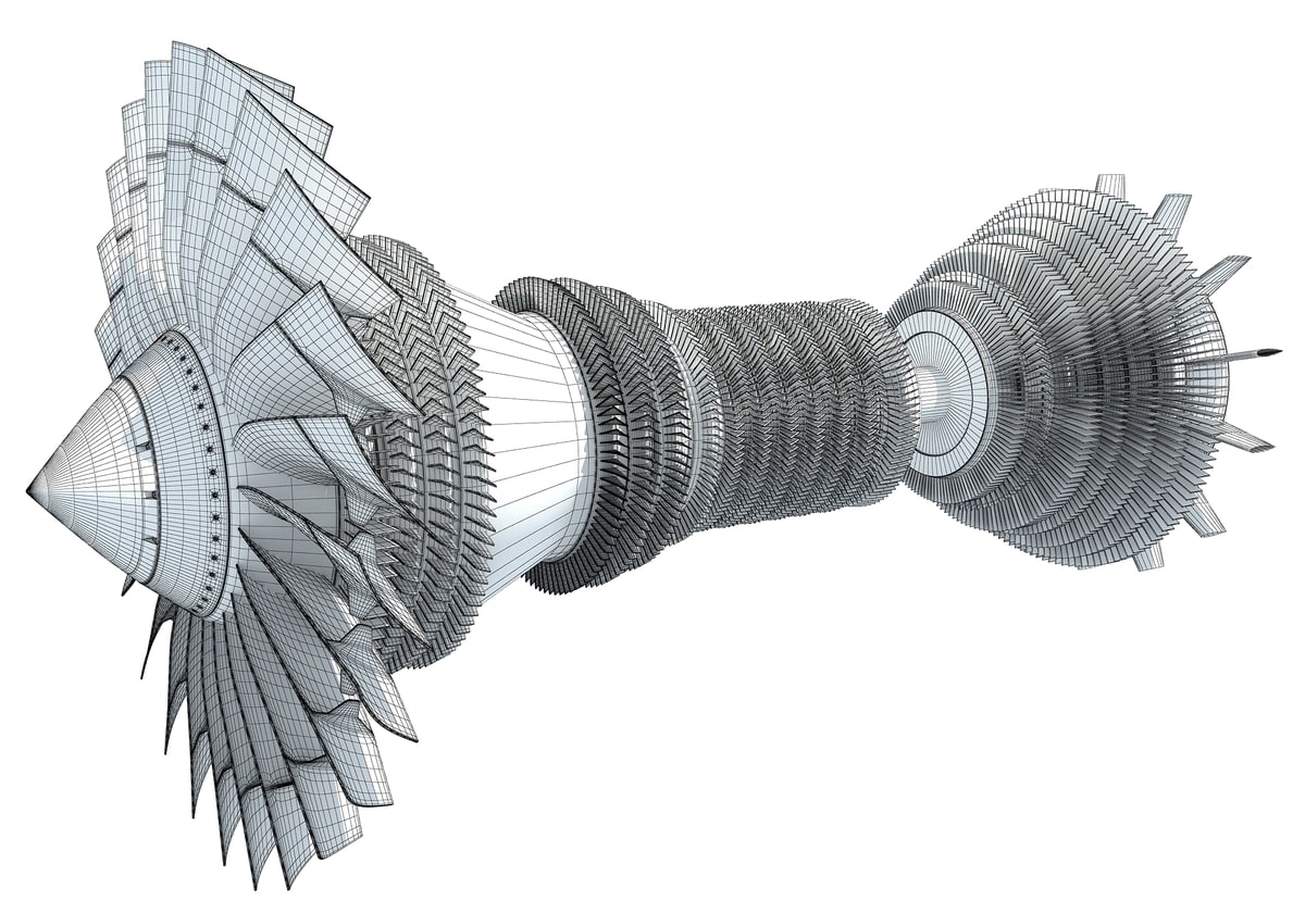 3D Turbines Collection Model