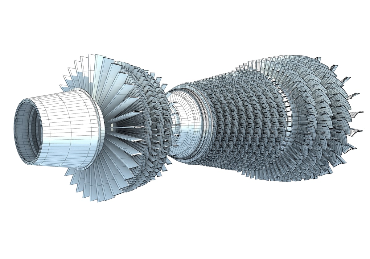 3D Turbines Collection Model