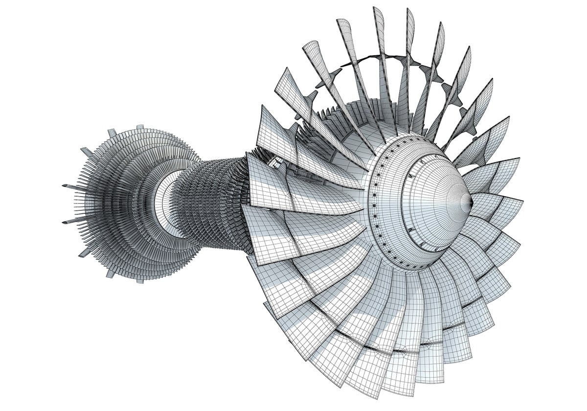 3D Turbines Collection Model