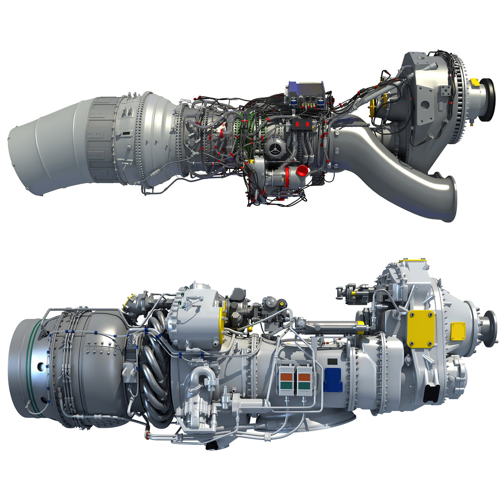 Turboprop Engines 3D Models