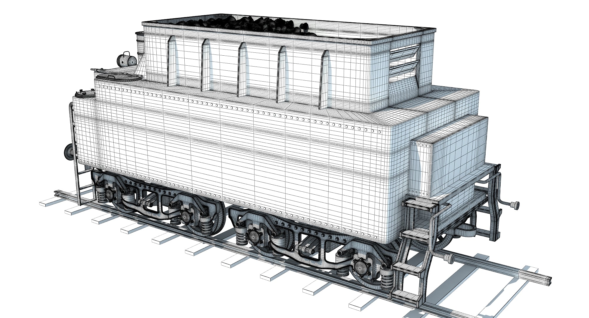 3D Models Coal Tender