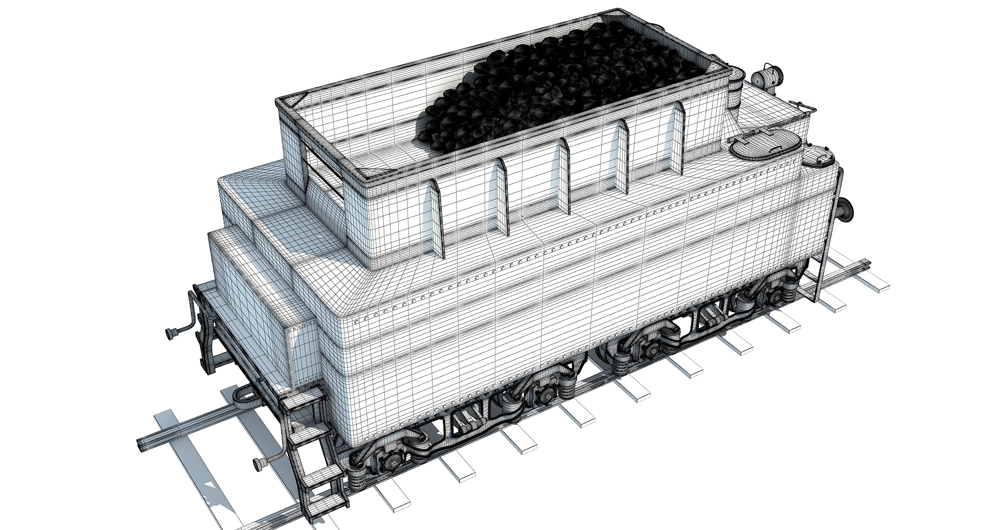 3D Models Coal Tender