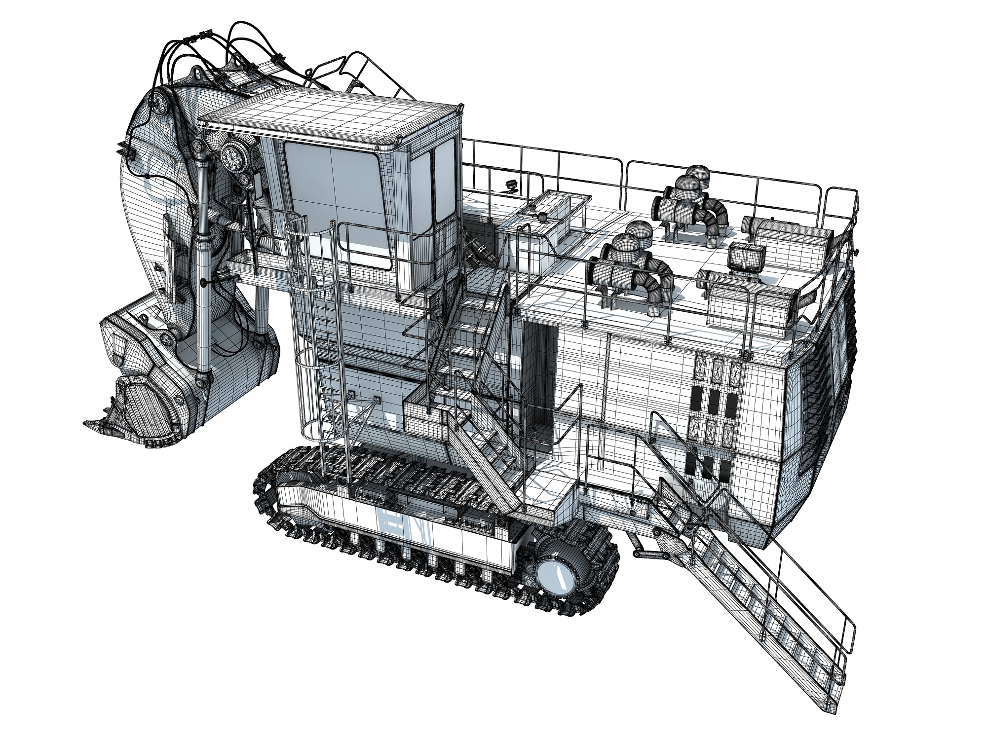 Mining Shovel 3D Models