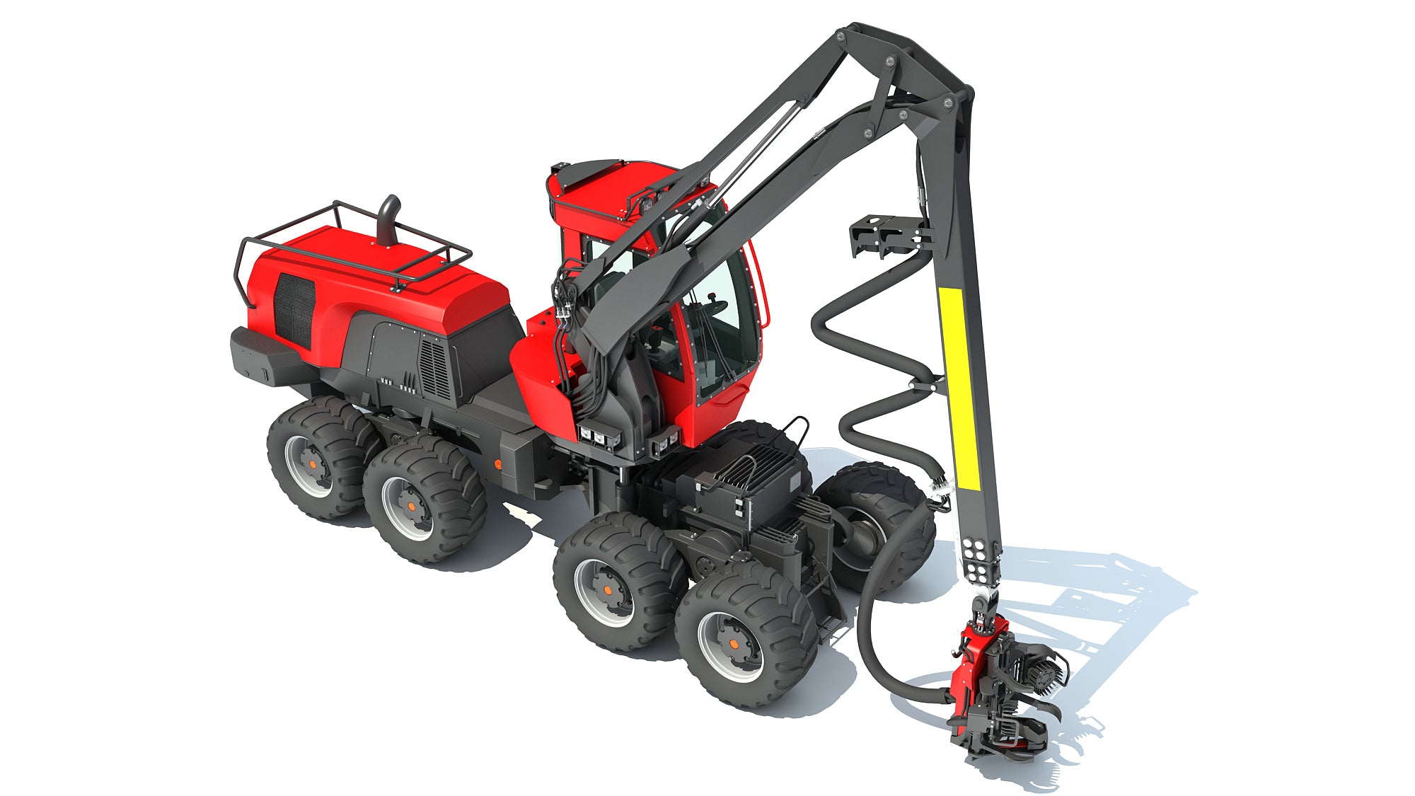 Komatsu Forestry Machine 3D Models