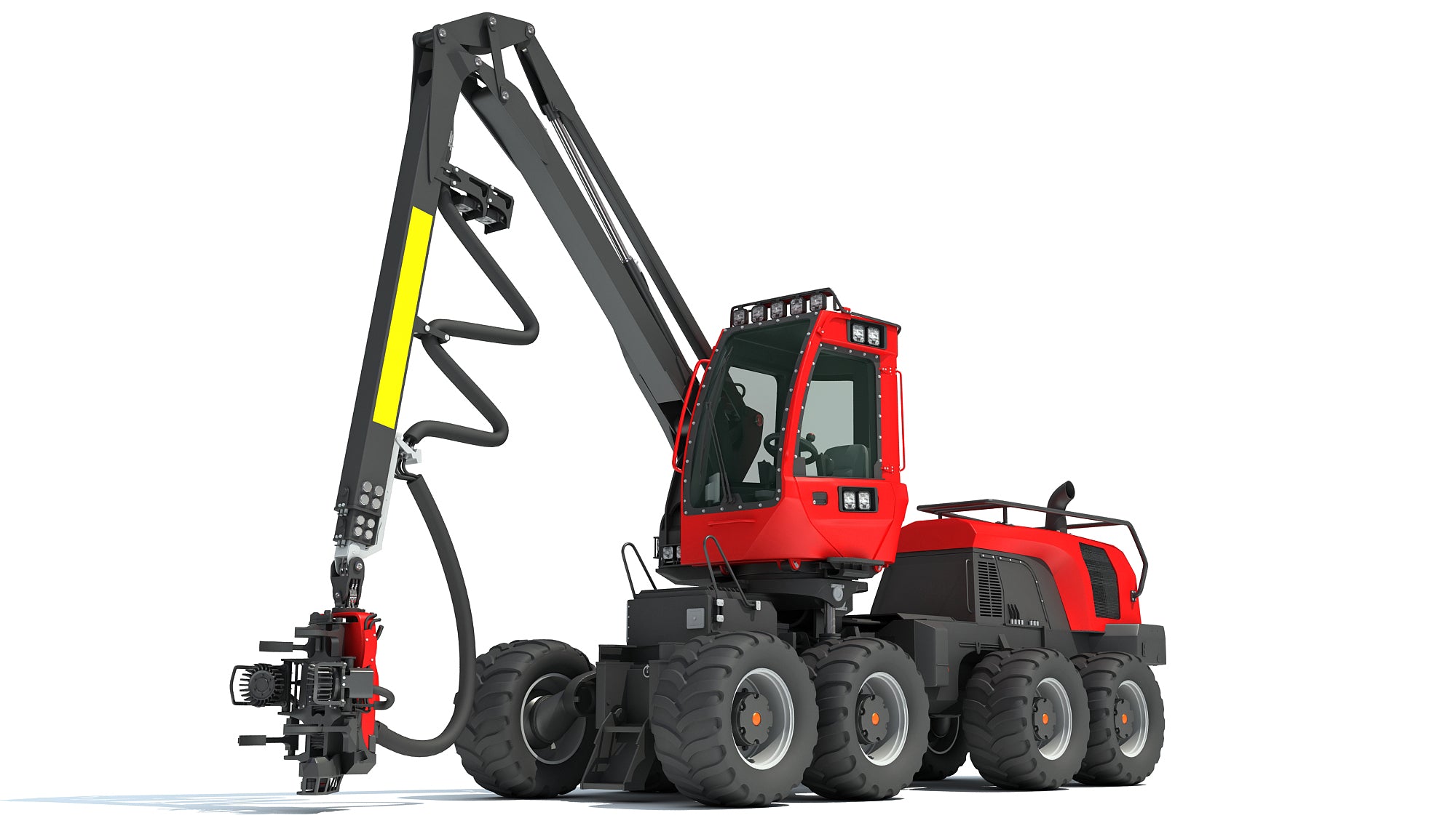 Komatsu Forestry Machine 3D Models