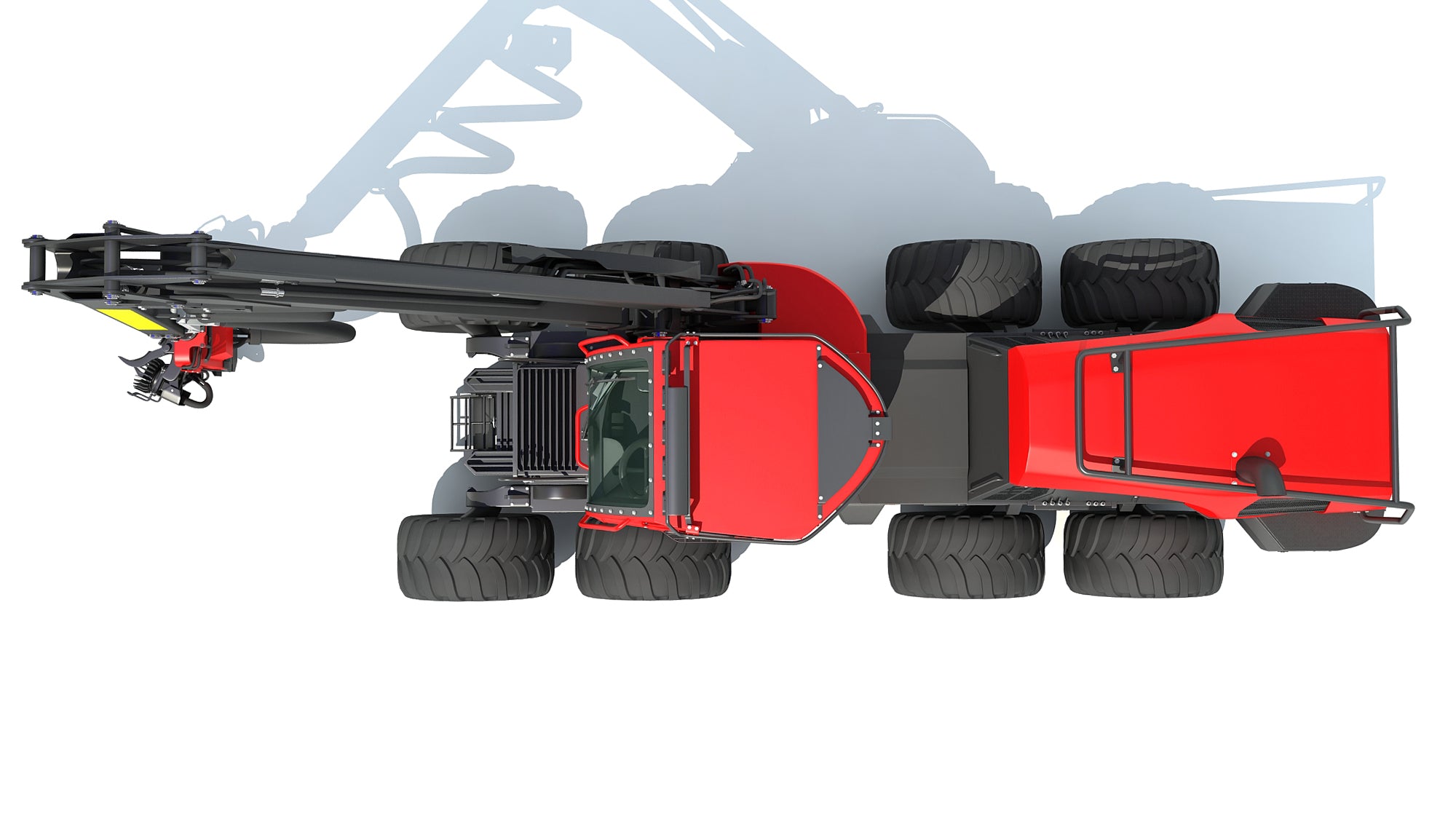 Komatsu Forestry Machine 3D Models