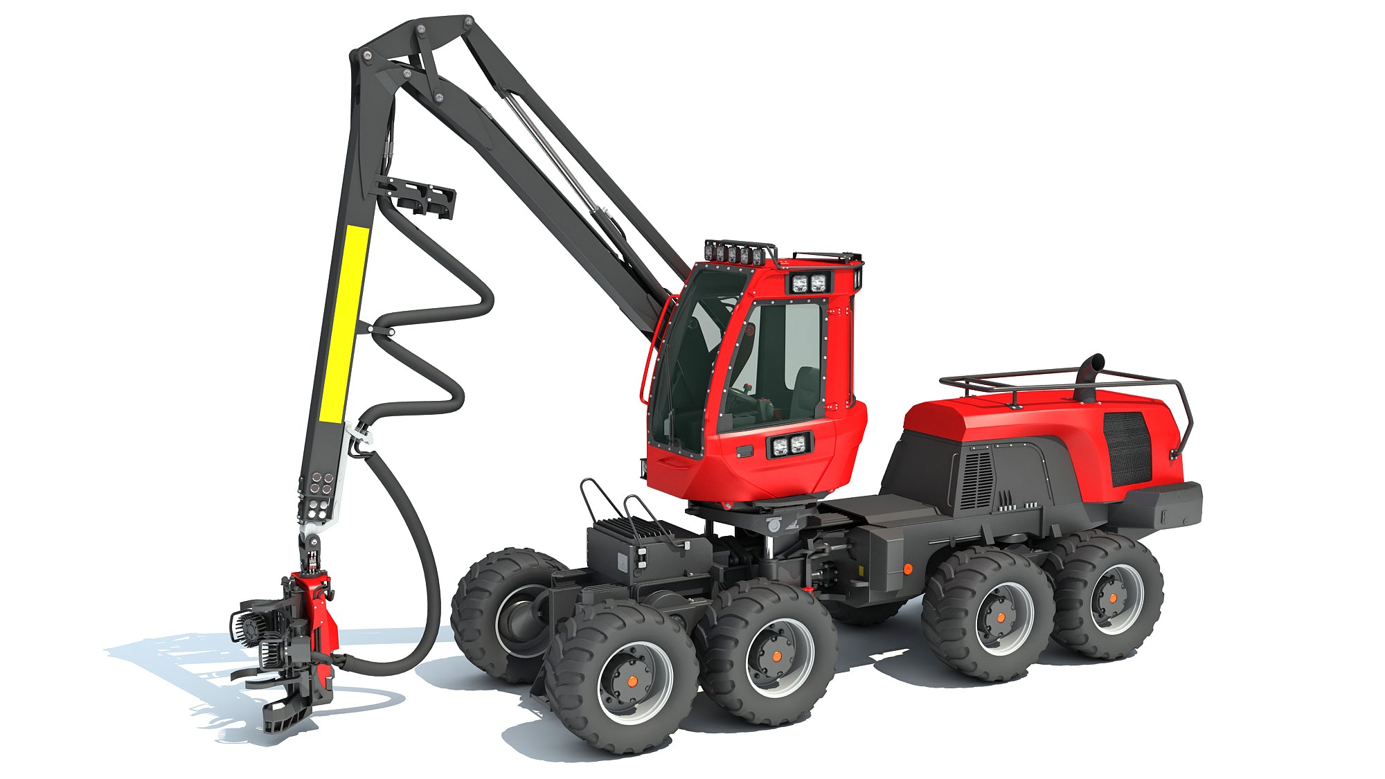 Komatsu Forestry Machine 3D Models