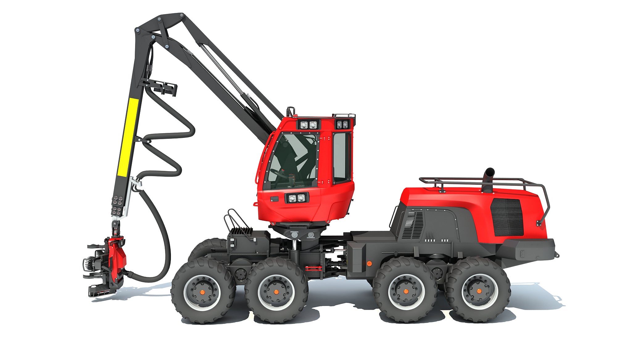 Komatsu Forestry Machine 3D Models