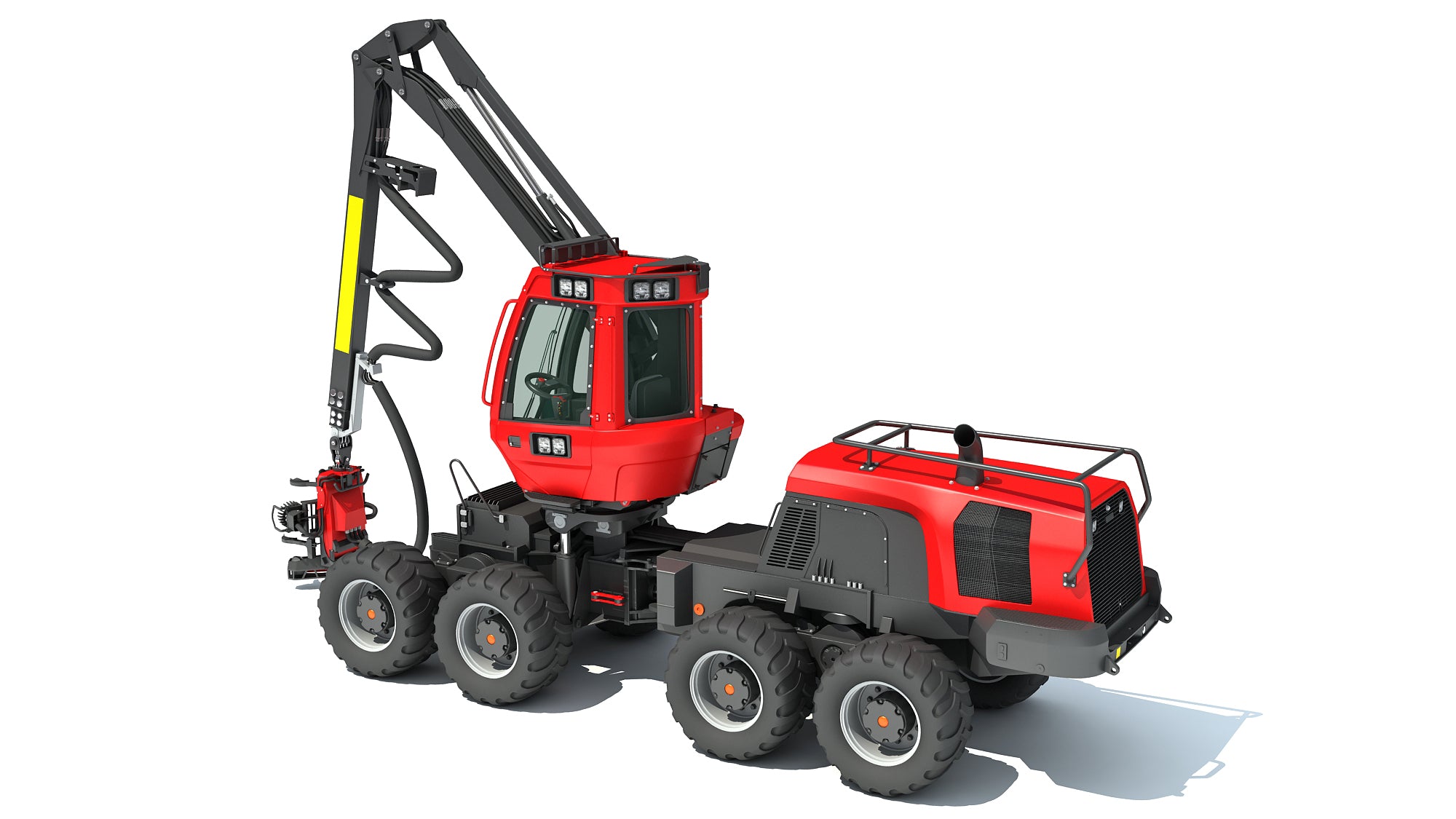 Komatsu Forestry Machine 3D Models