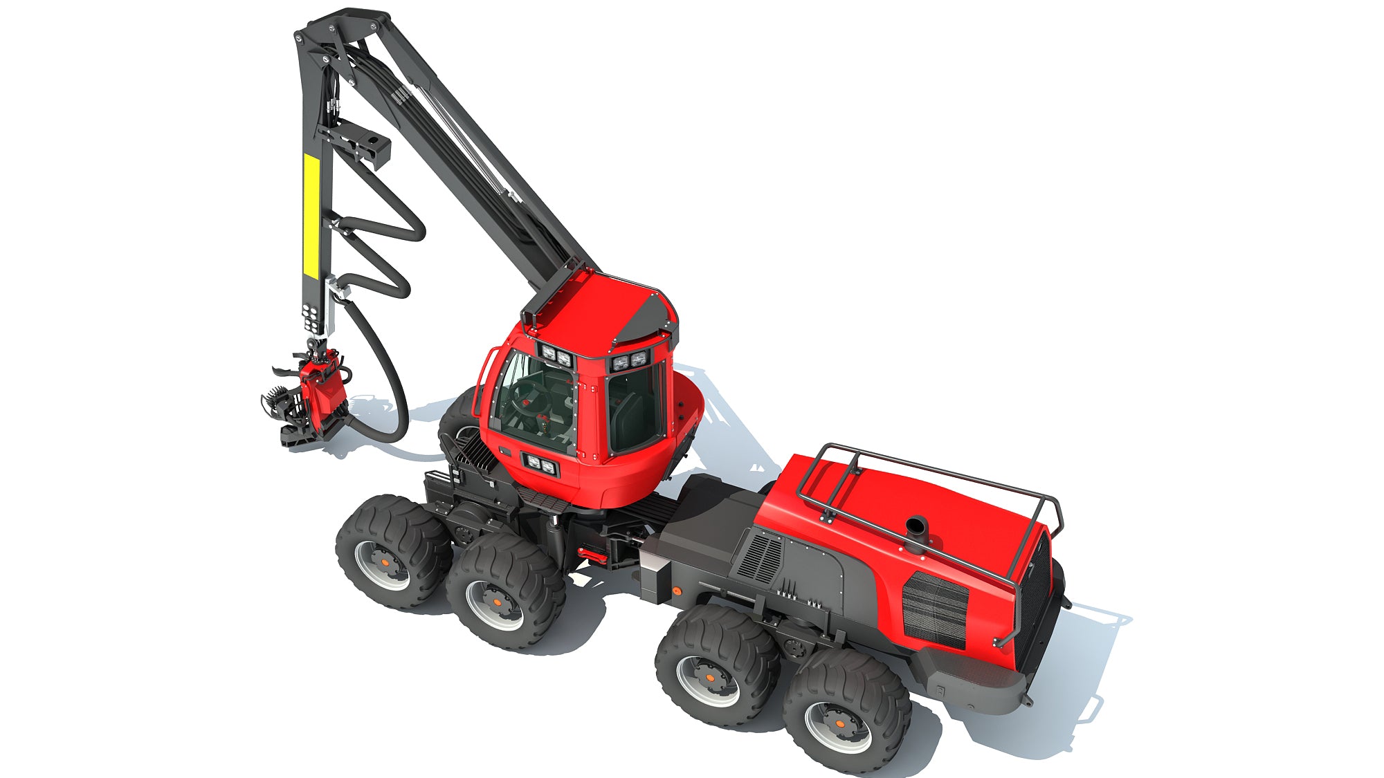 Komatsu Forestry Machine 3D Models