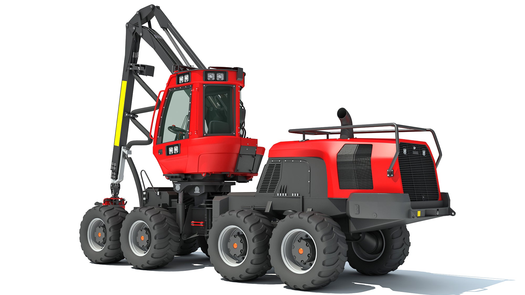 Komatsu Forestry Machine 3D Models