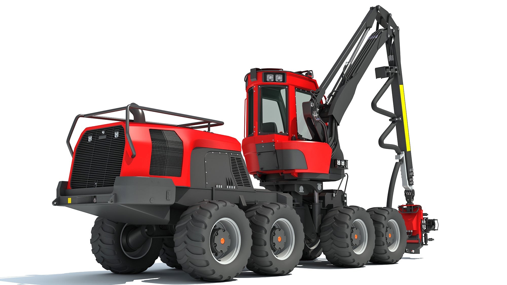 Komatsu Forestry Machine 3D Models