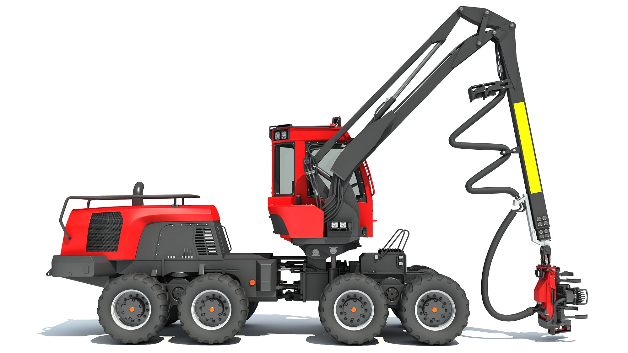 Komatsu Forestry Machine 3D Models