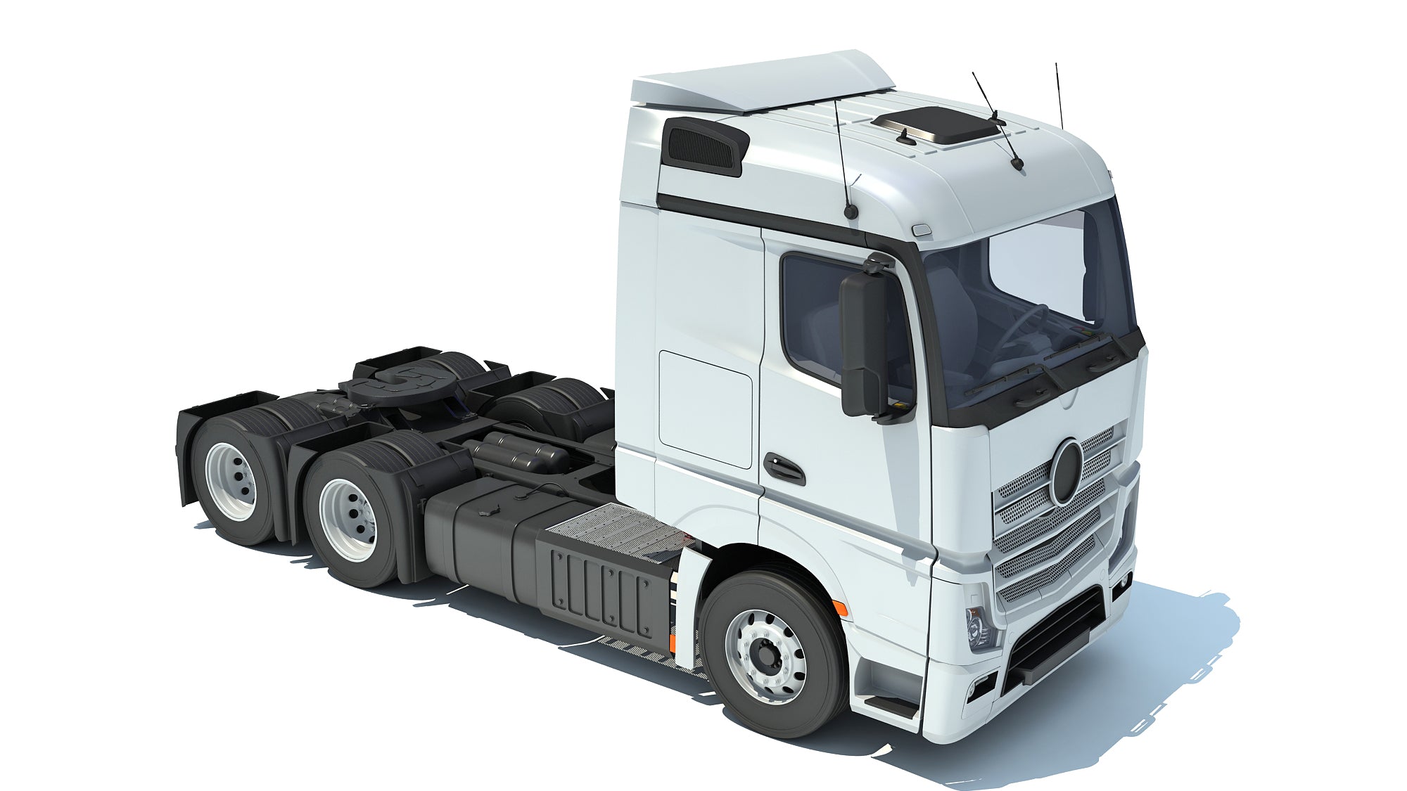 Mercedes Actros Semi Truck 3D