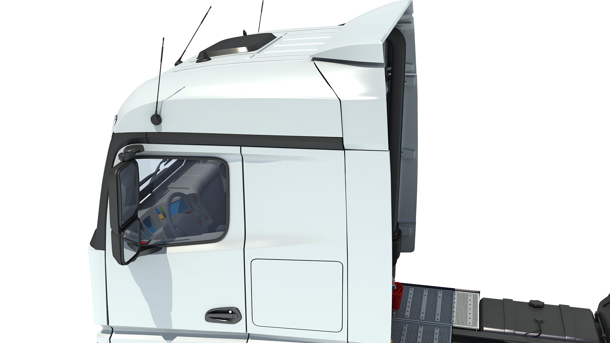 Mercedes Actros Semi Truck 3D