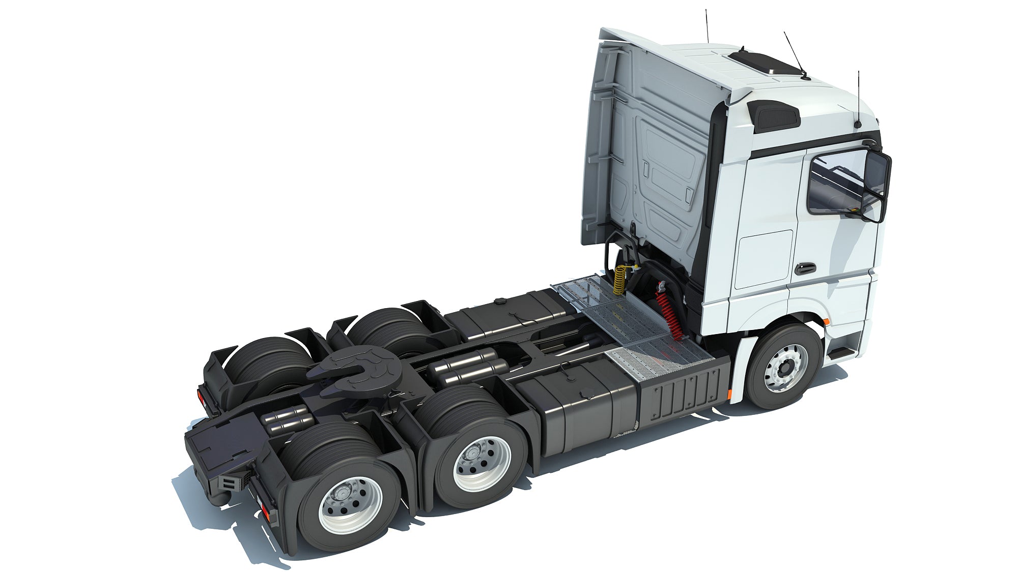 Mercedes Actros Semi Truck 3D