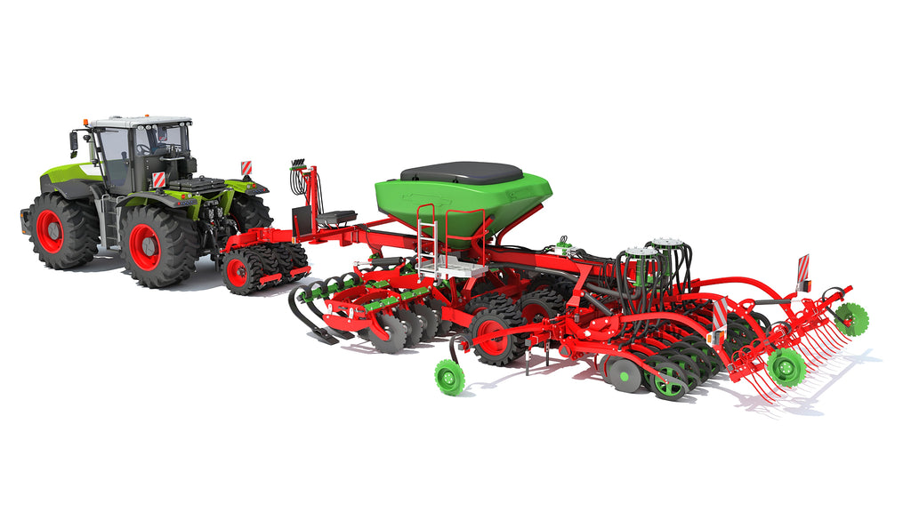 Tractor with Seed Drill