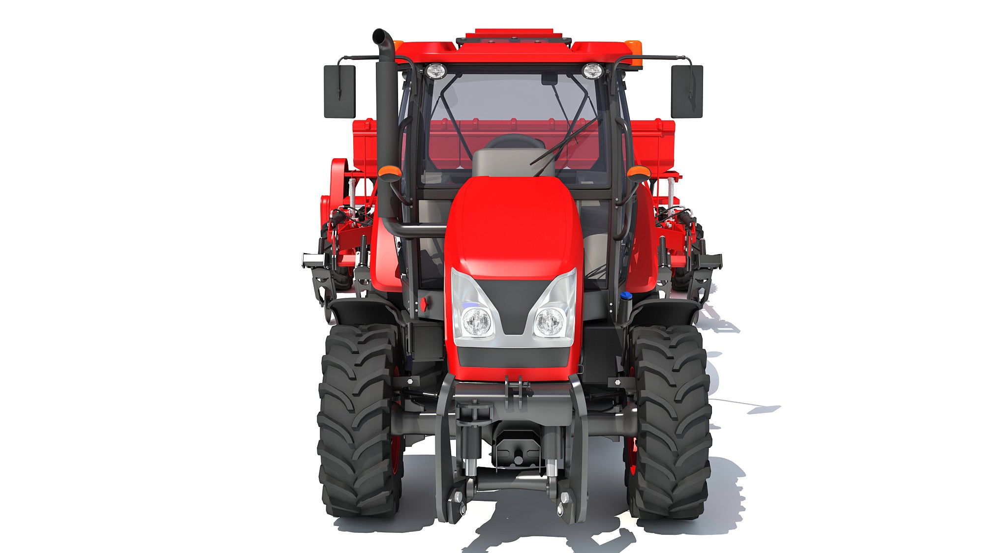 Tractor with Seed Drill