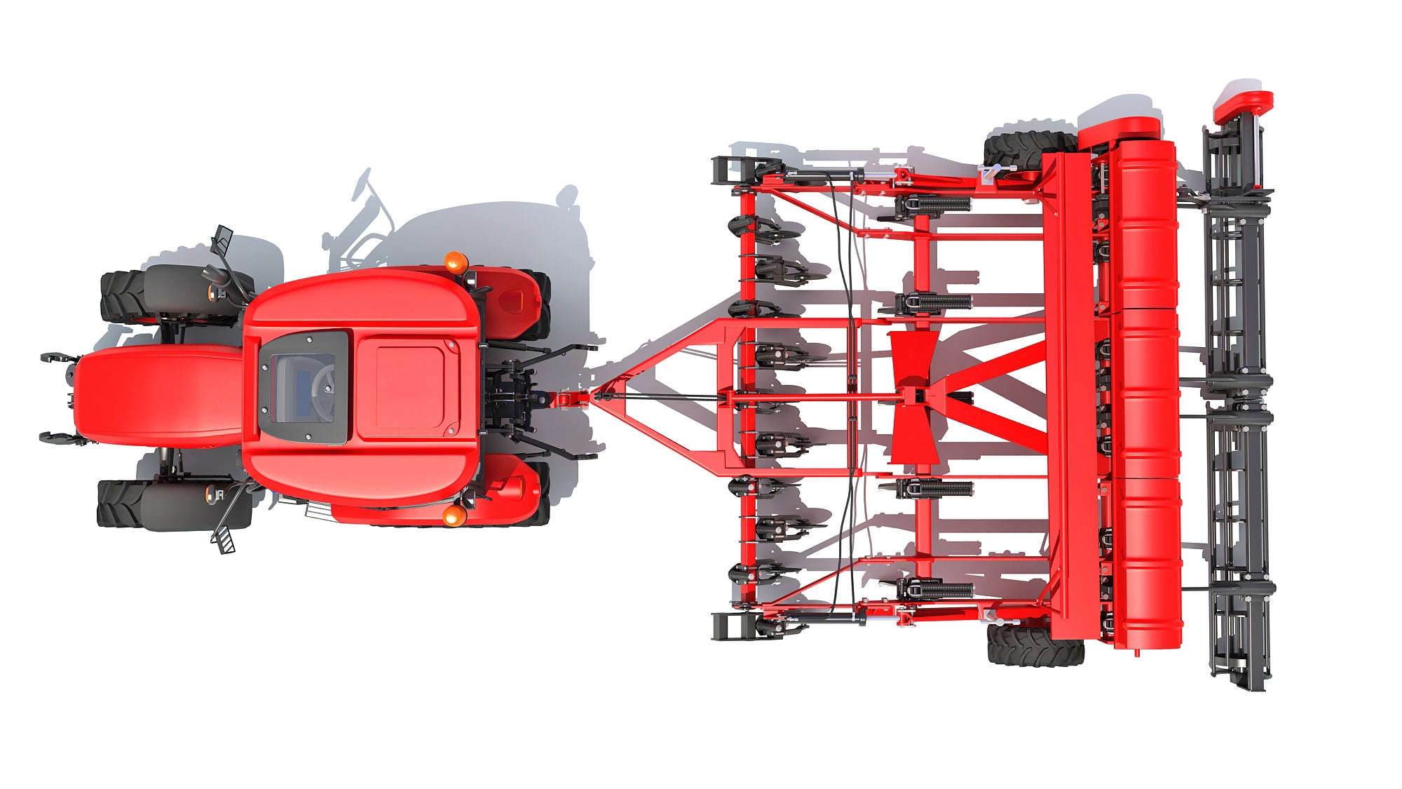 Tractor with Seed Drill