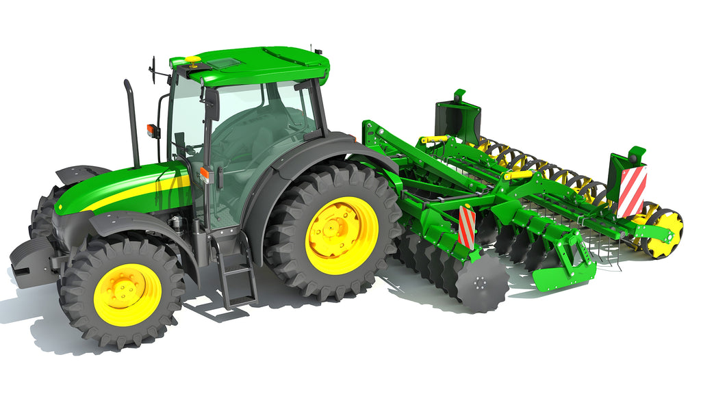 Seed Drill 3D Model