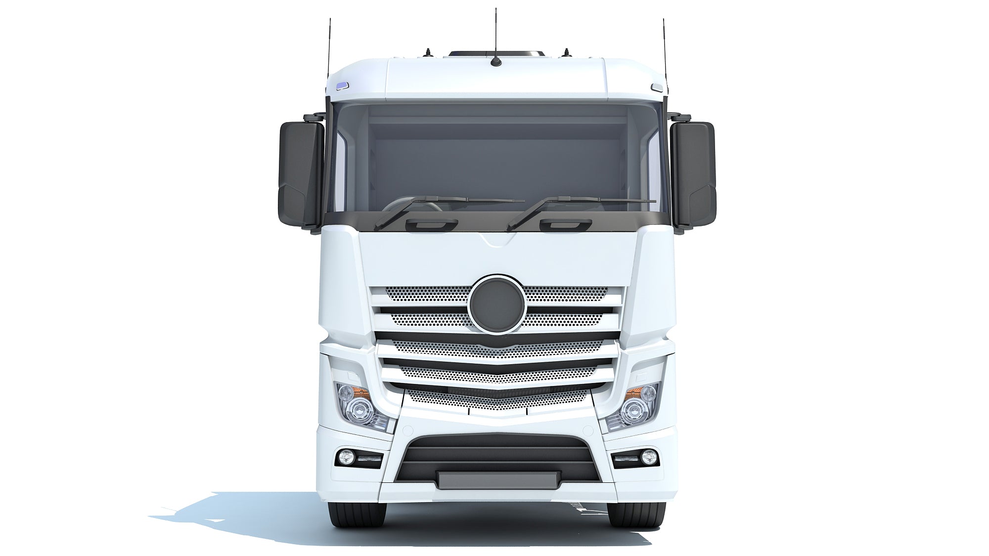 Semi Truck with Lowboy Trailer