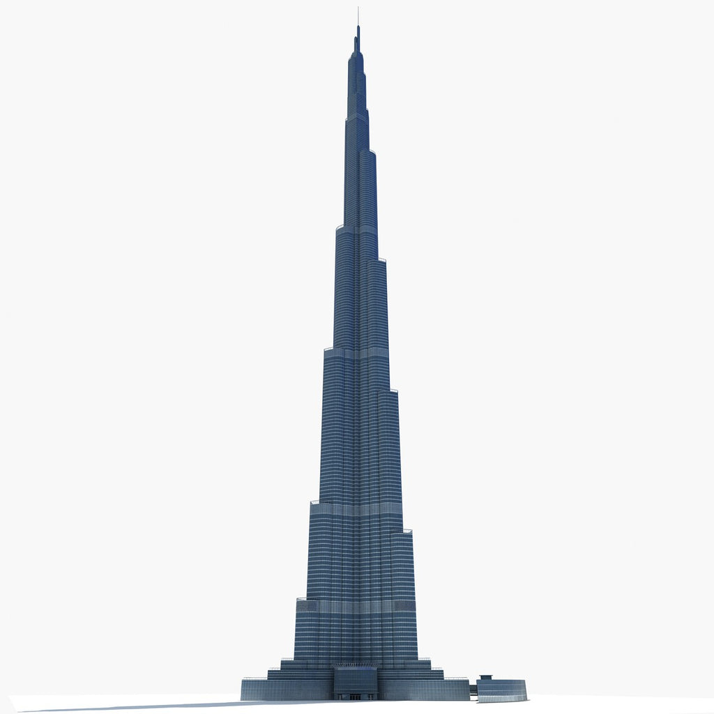 Burj Khalifa Dubai Tower 3D Model