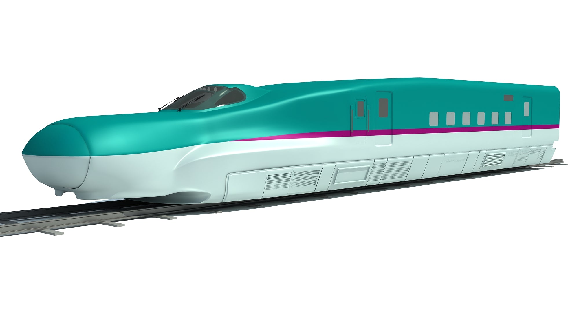 High Speed Train 3D Model