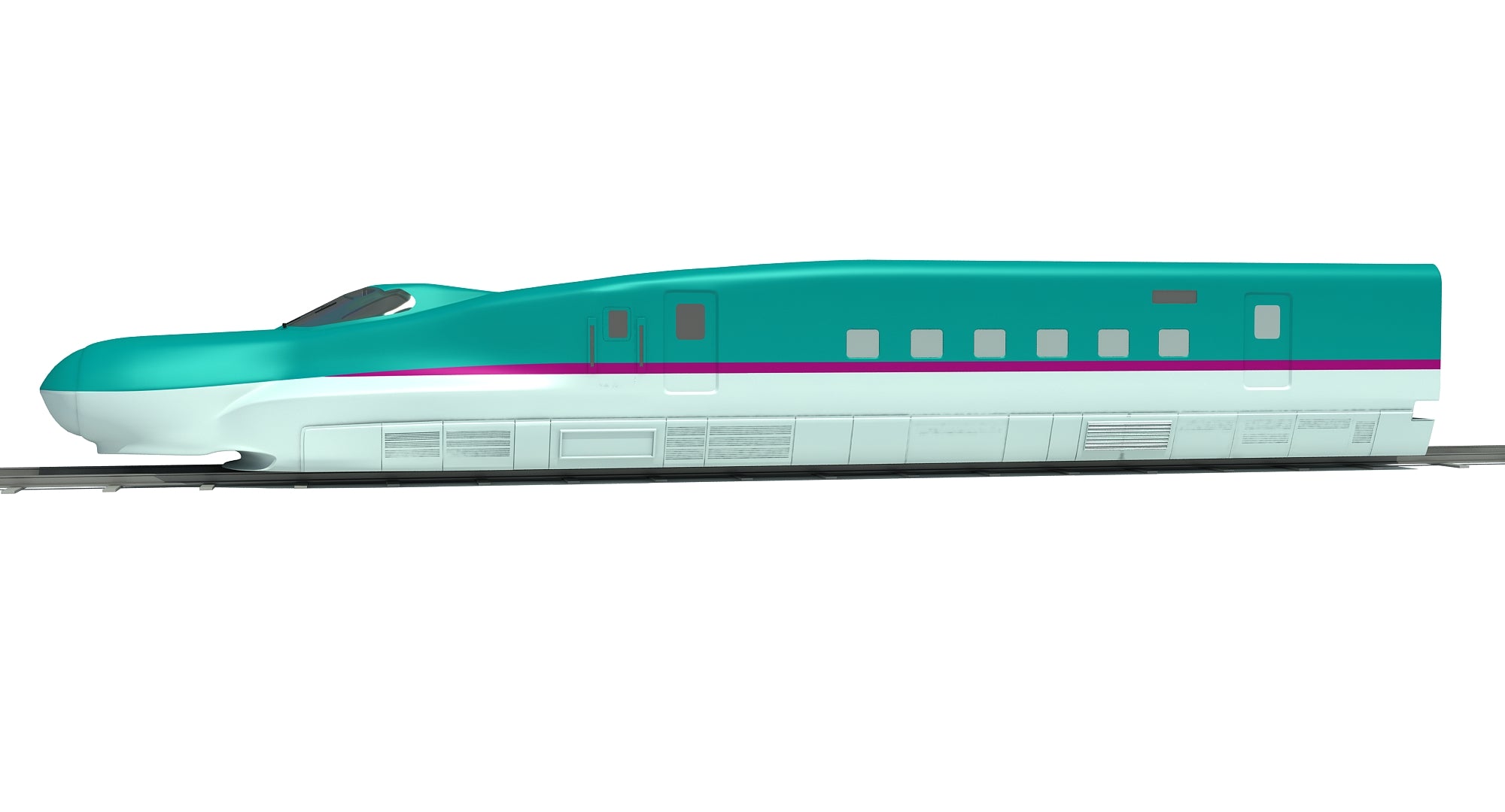 High Speed Train 3D Model