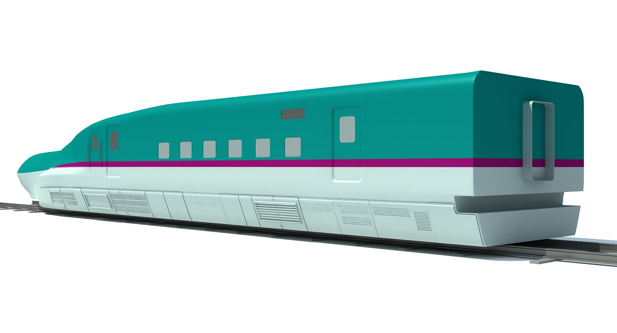 High Speed Train 3D Model