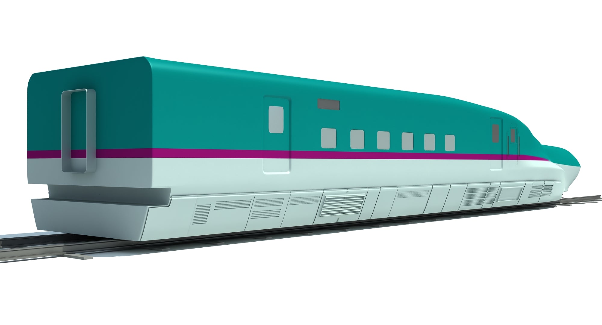 High Speed Train 3D Model