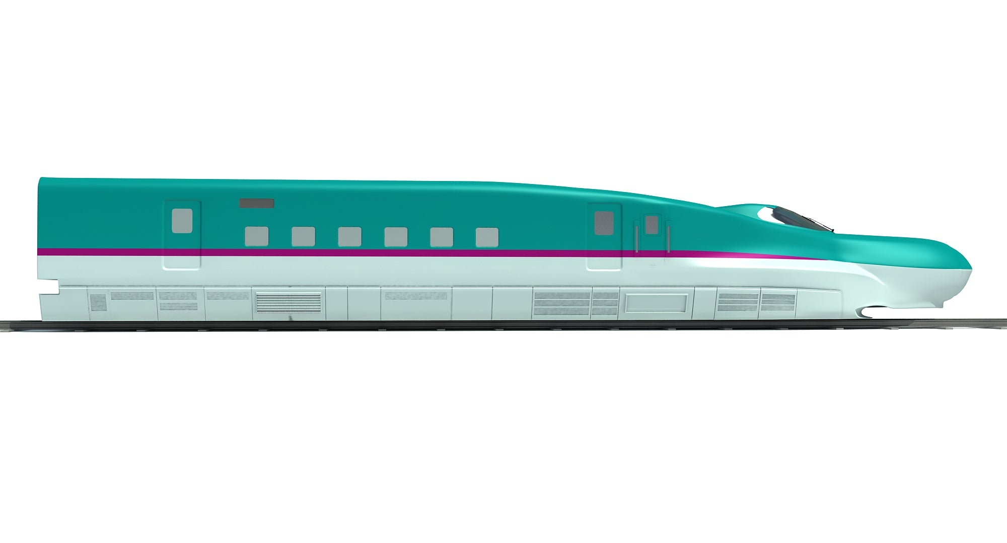 High Speed Train 3D Model