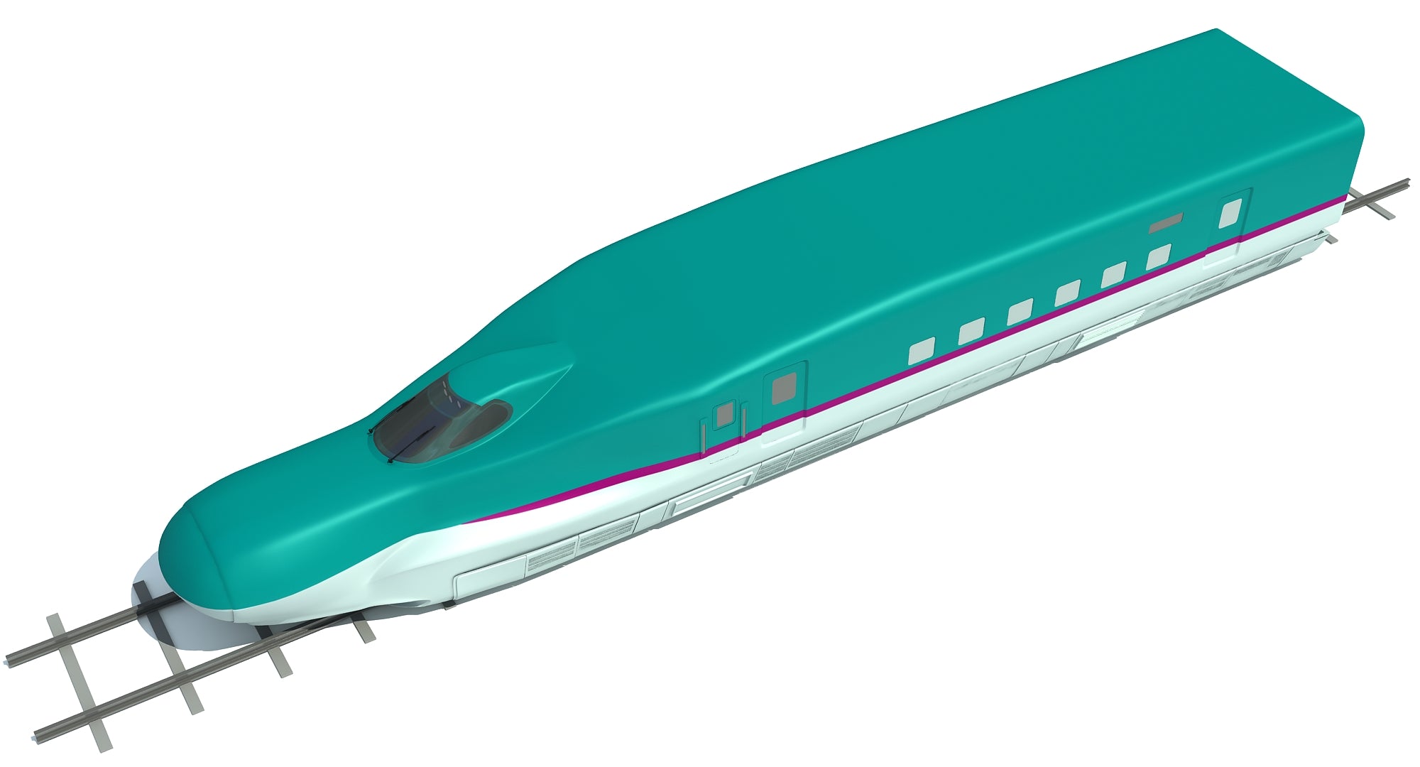 High Speed Train 3D Model