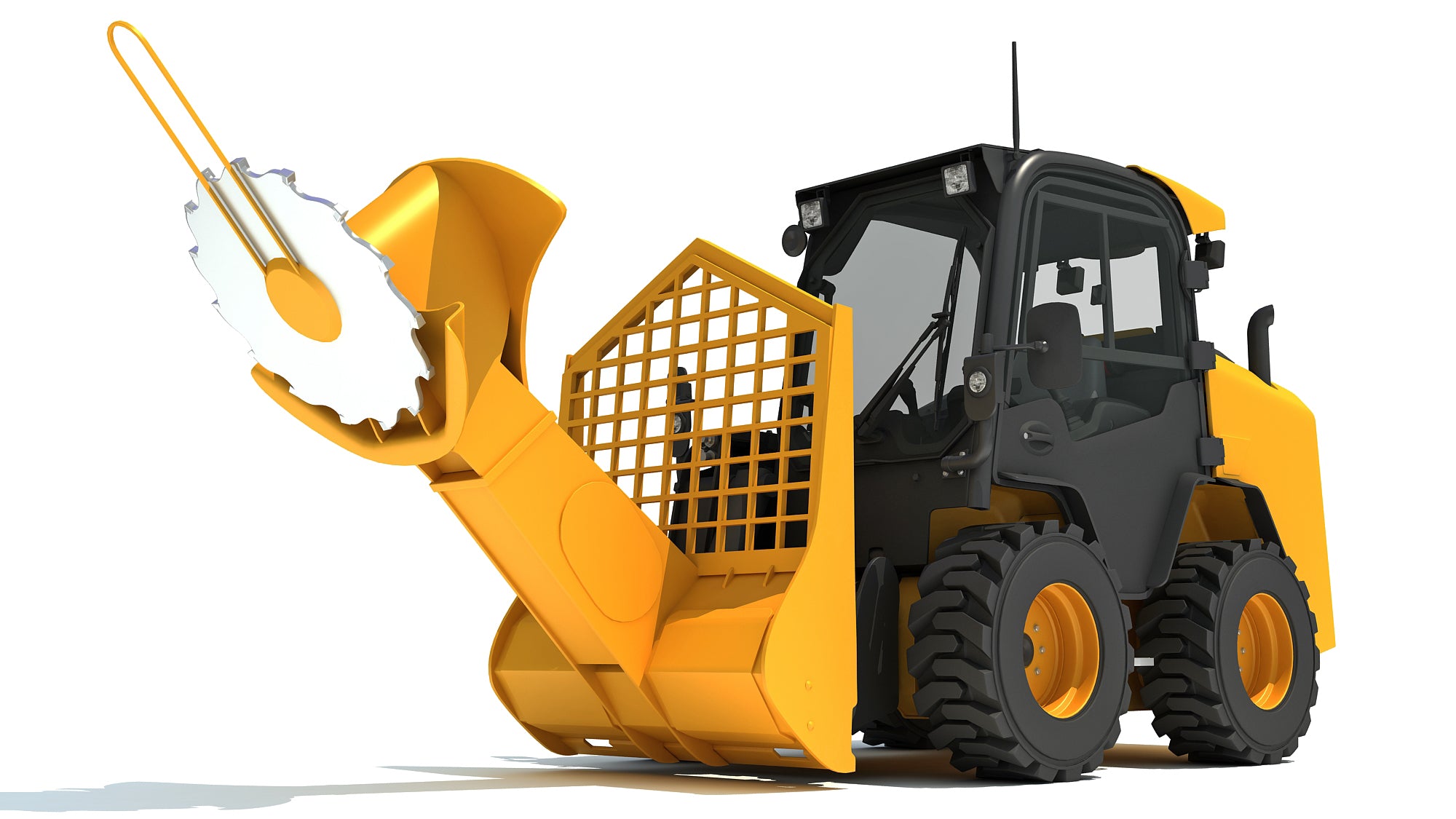 Tree Cutter Skid Steer Loader