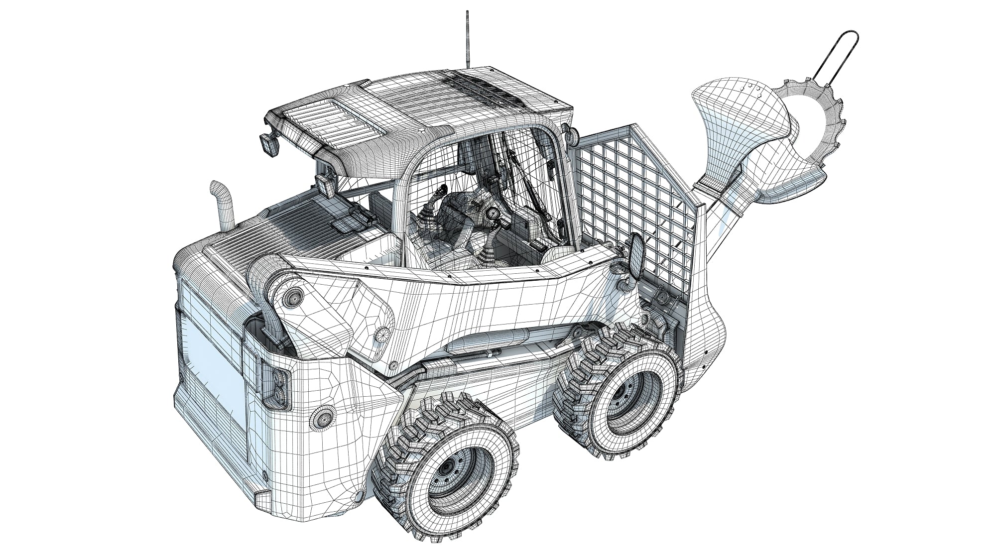 Tree Cutter Skid Steer Loader