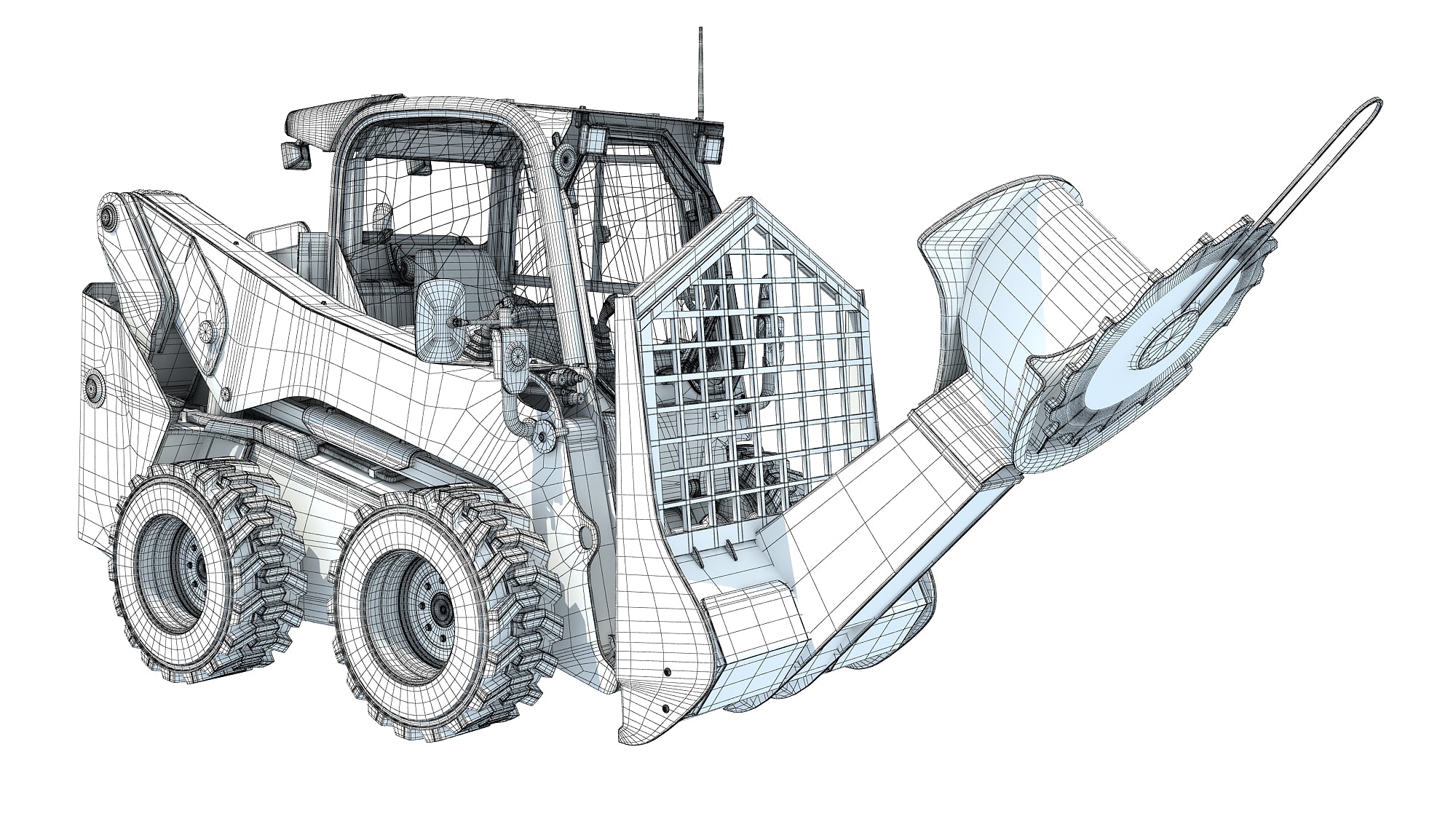 Tree Cutter Skid Steer Loader