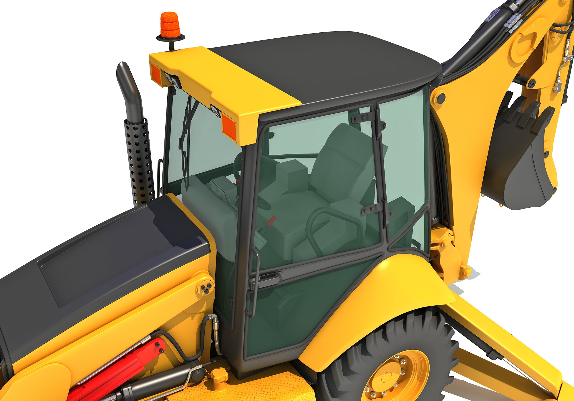 3D Backhoe Models