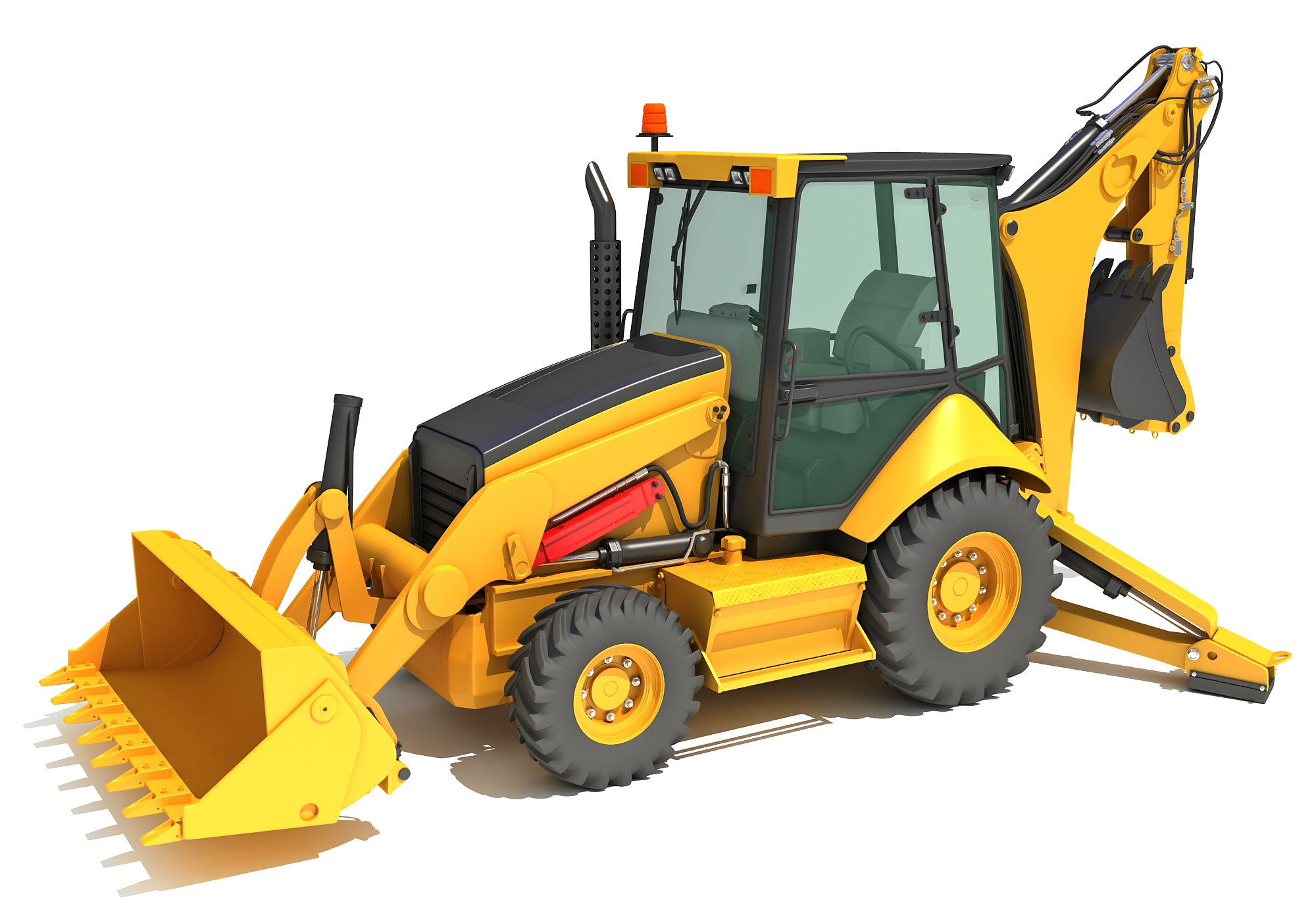 3D Backhoe Models