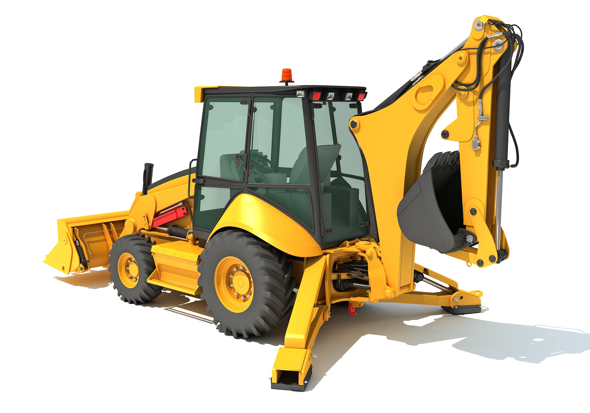 3D Backhoe Models