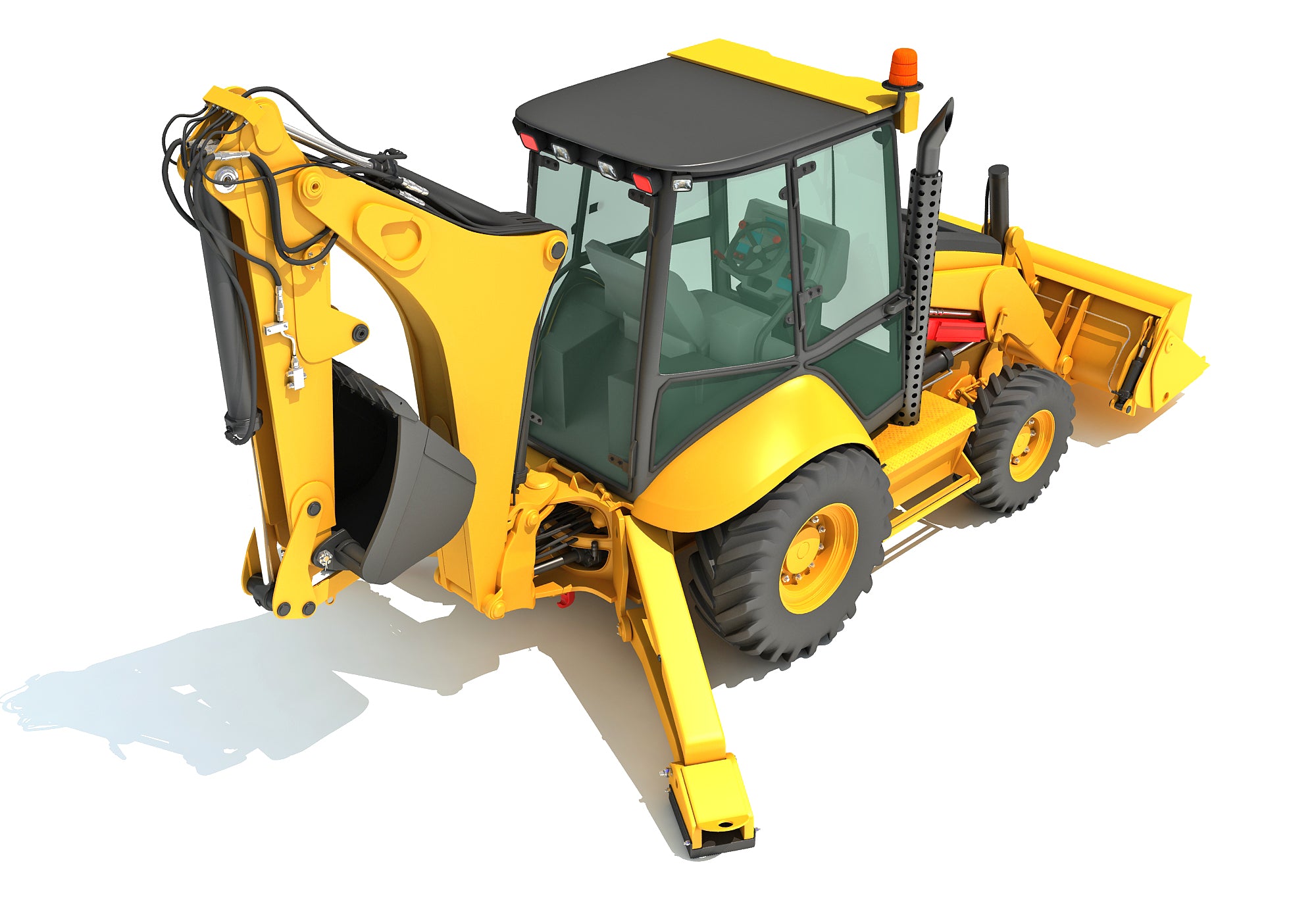 3D Backhoe Models
