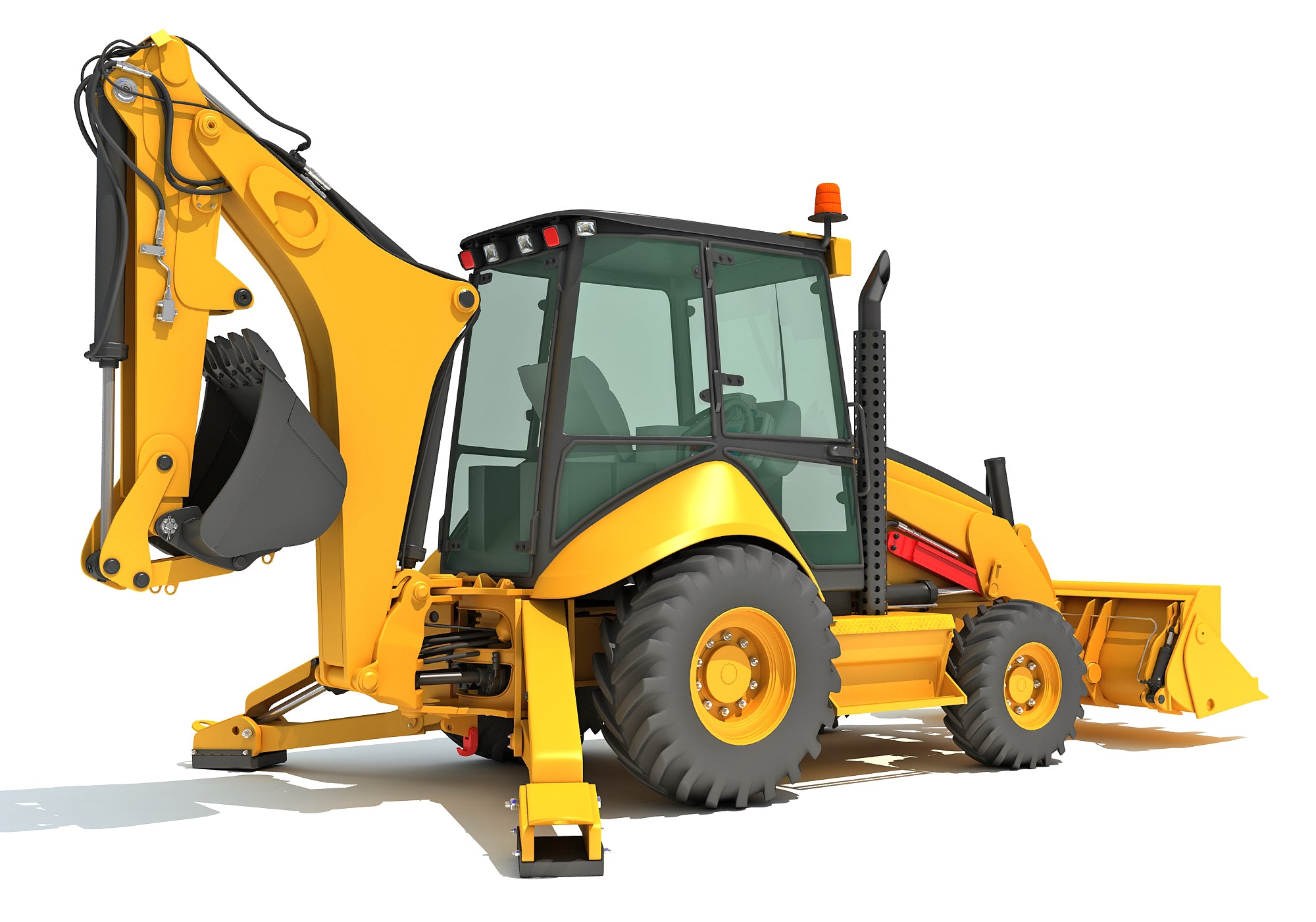 3D Backhoe Models