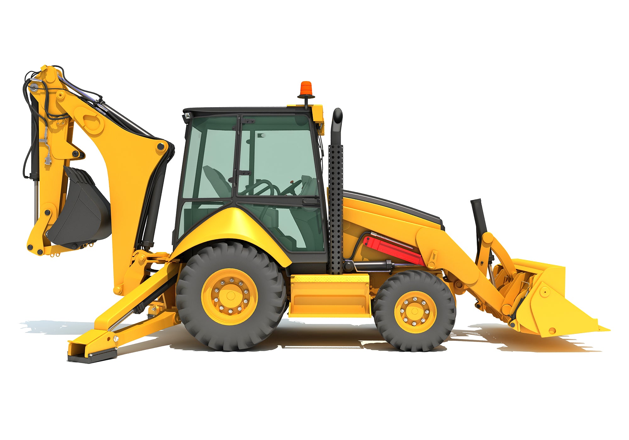 3D Backhoe Models