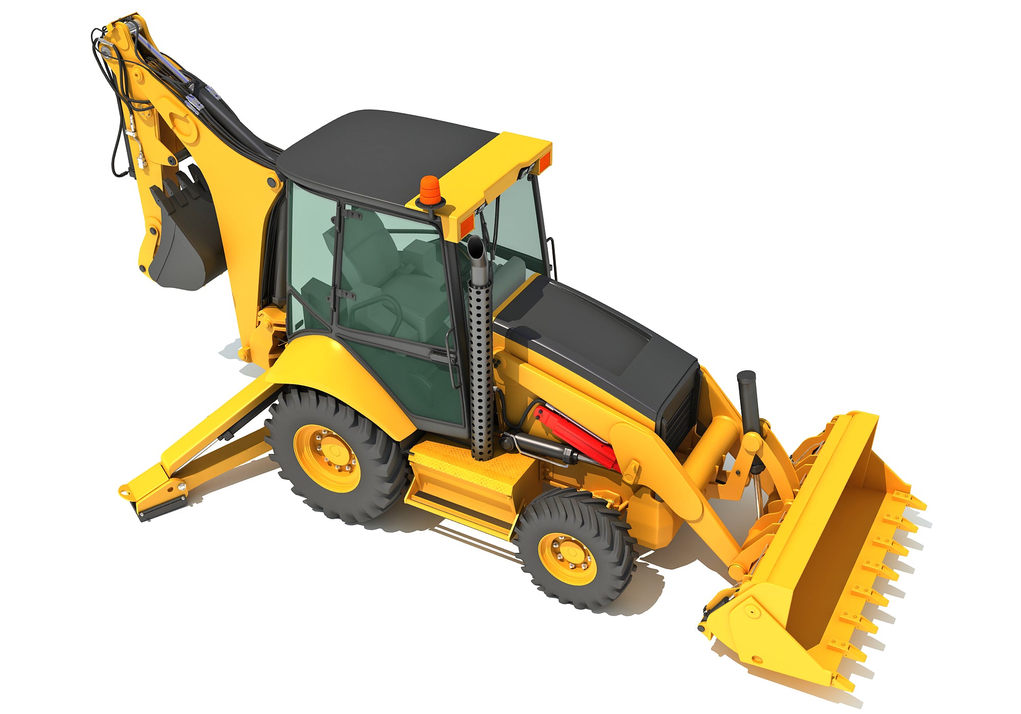 Pinterest Backhoe 3D Models - Backhoe Loader – 3D Horse