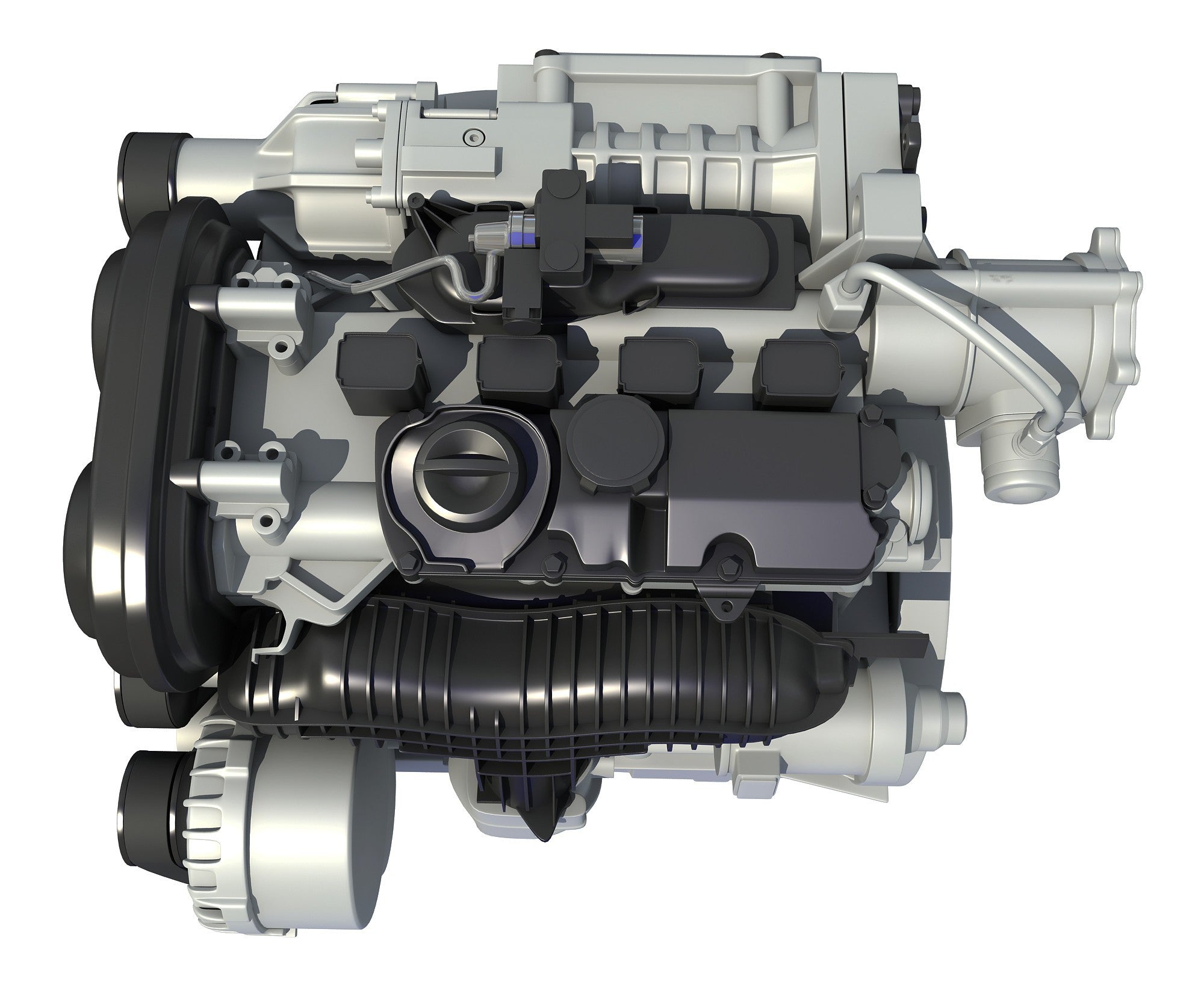3D Car Engine Model