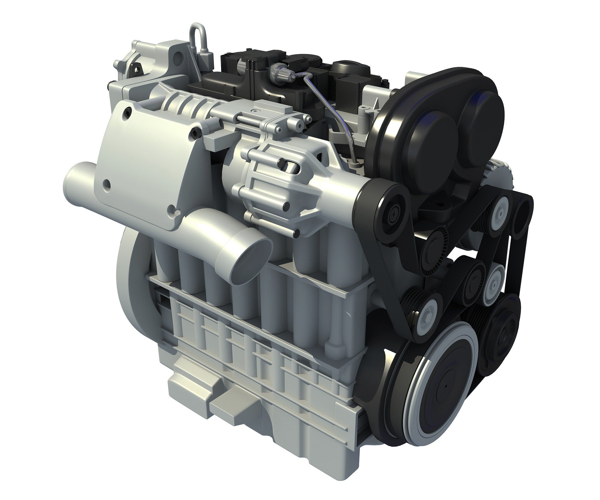 3D Car Engine Model