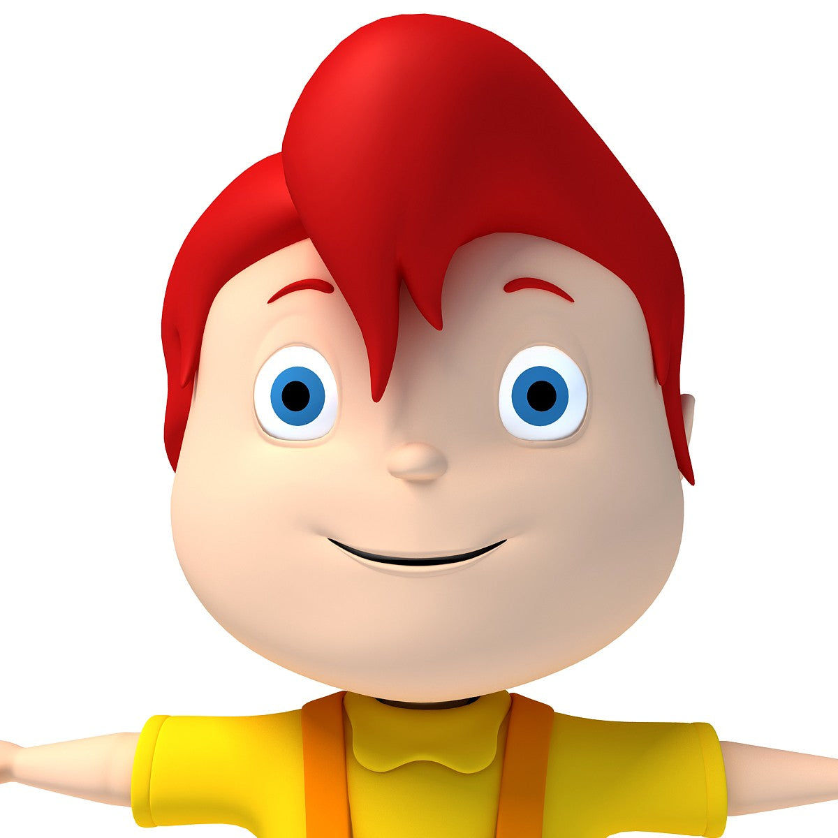 3D Cartoon Kid Character - Rigged