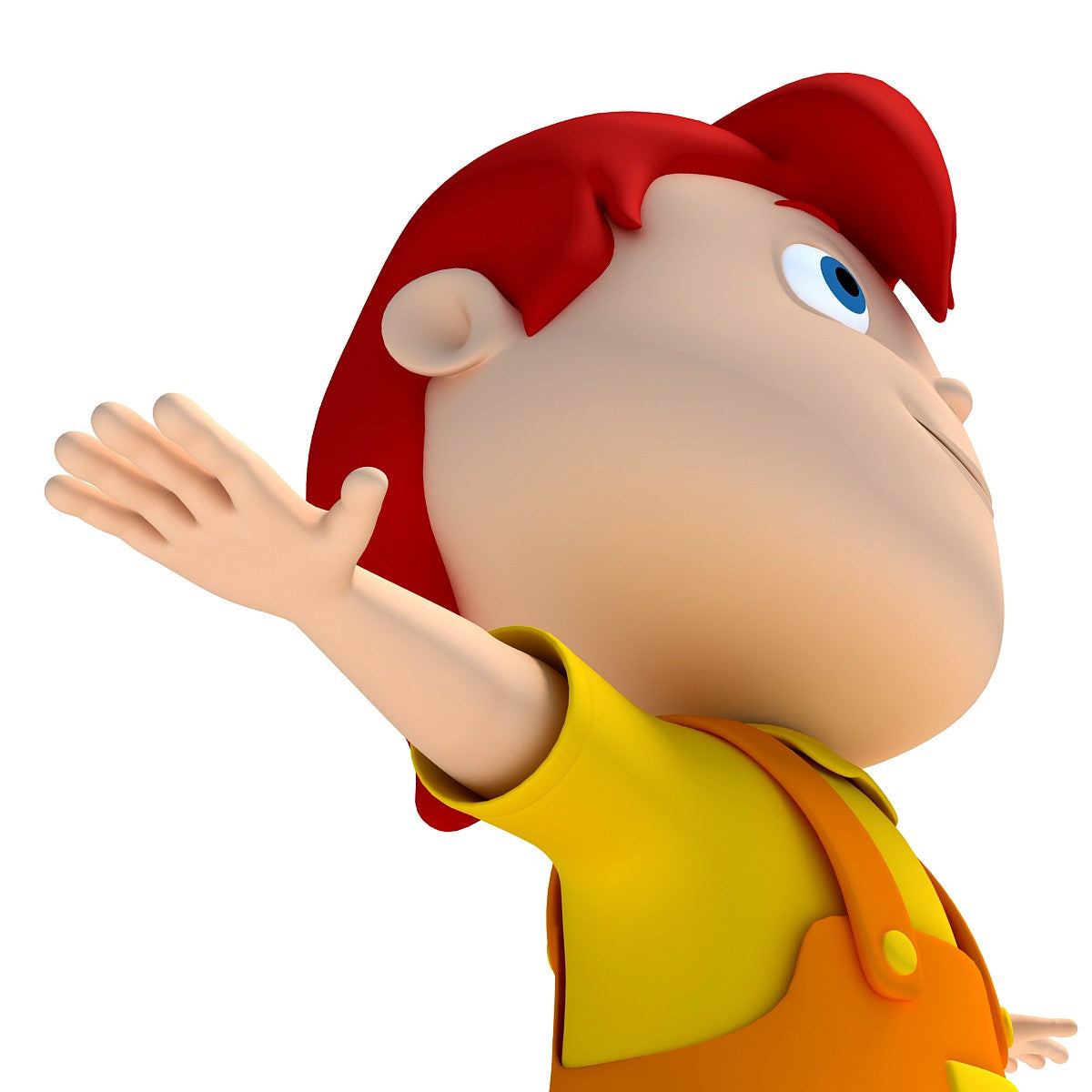 3D Cartoon Kid Character - Rigged