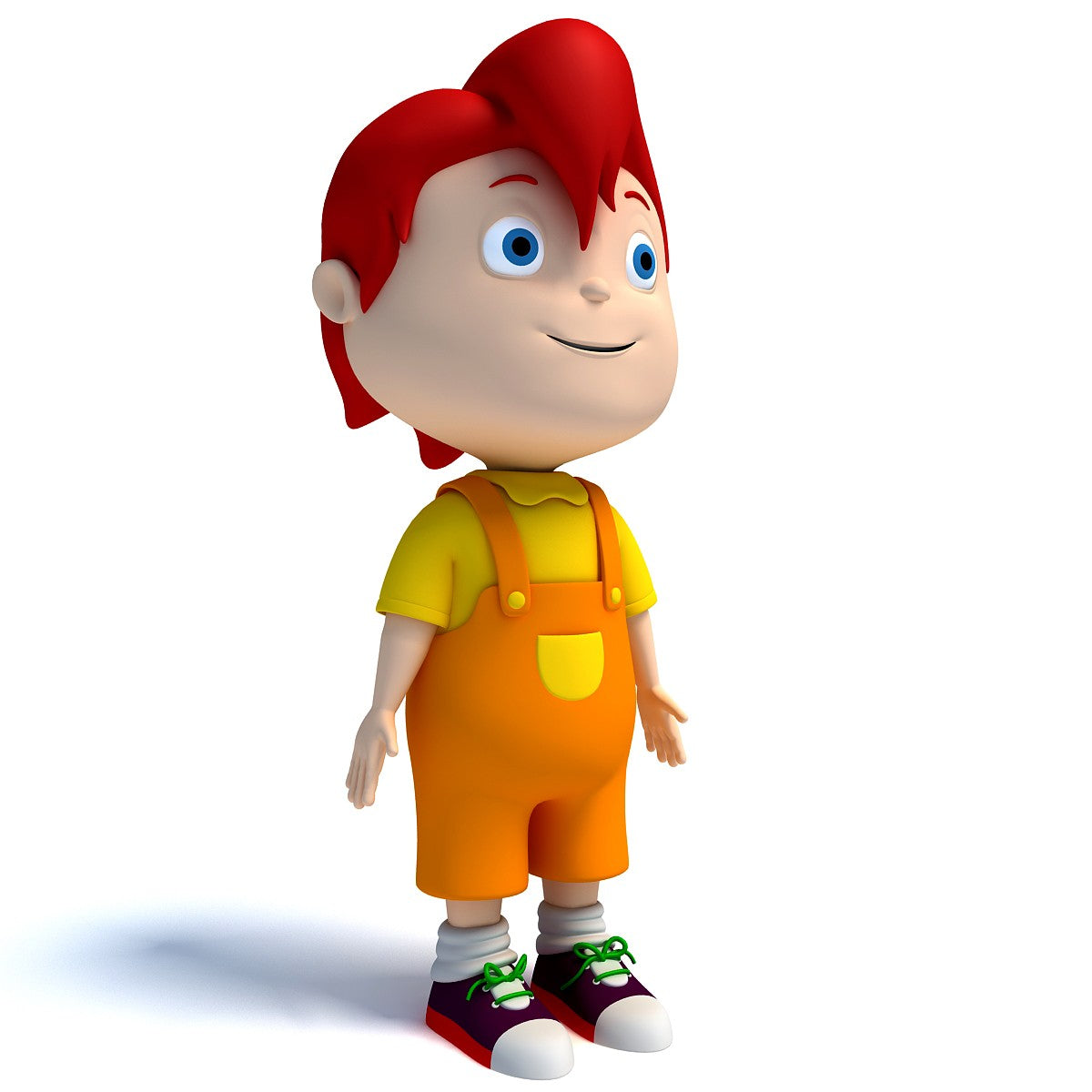 3D Cartoon Kid Character - Rigged
