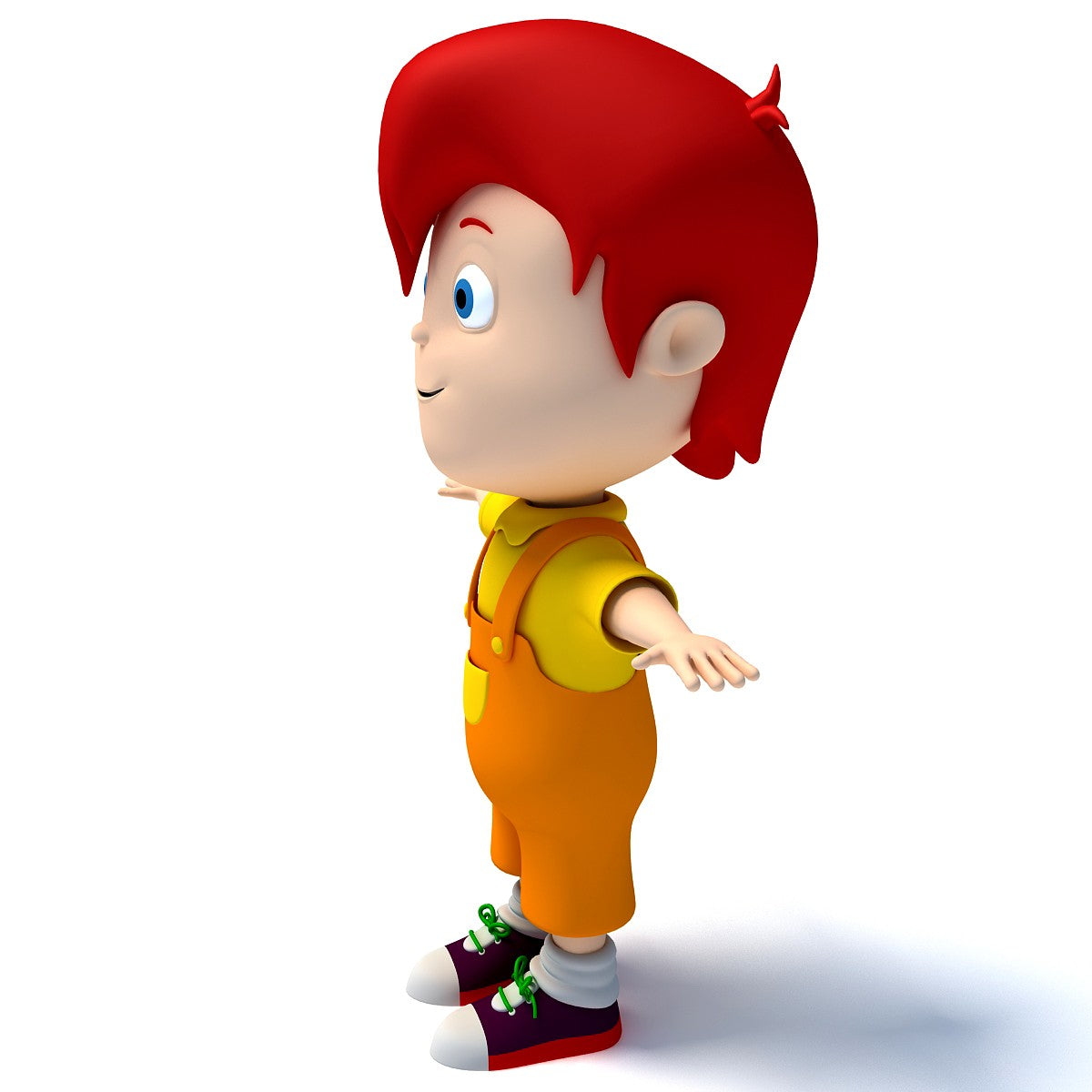 3D Cartoon Character - Rigged